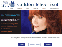 Tablet Screenshot of goldenisleslive.org